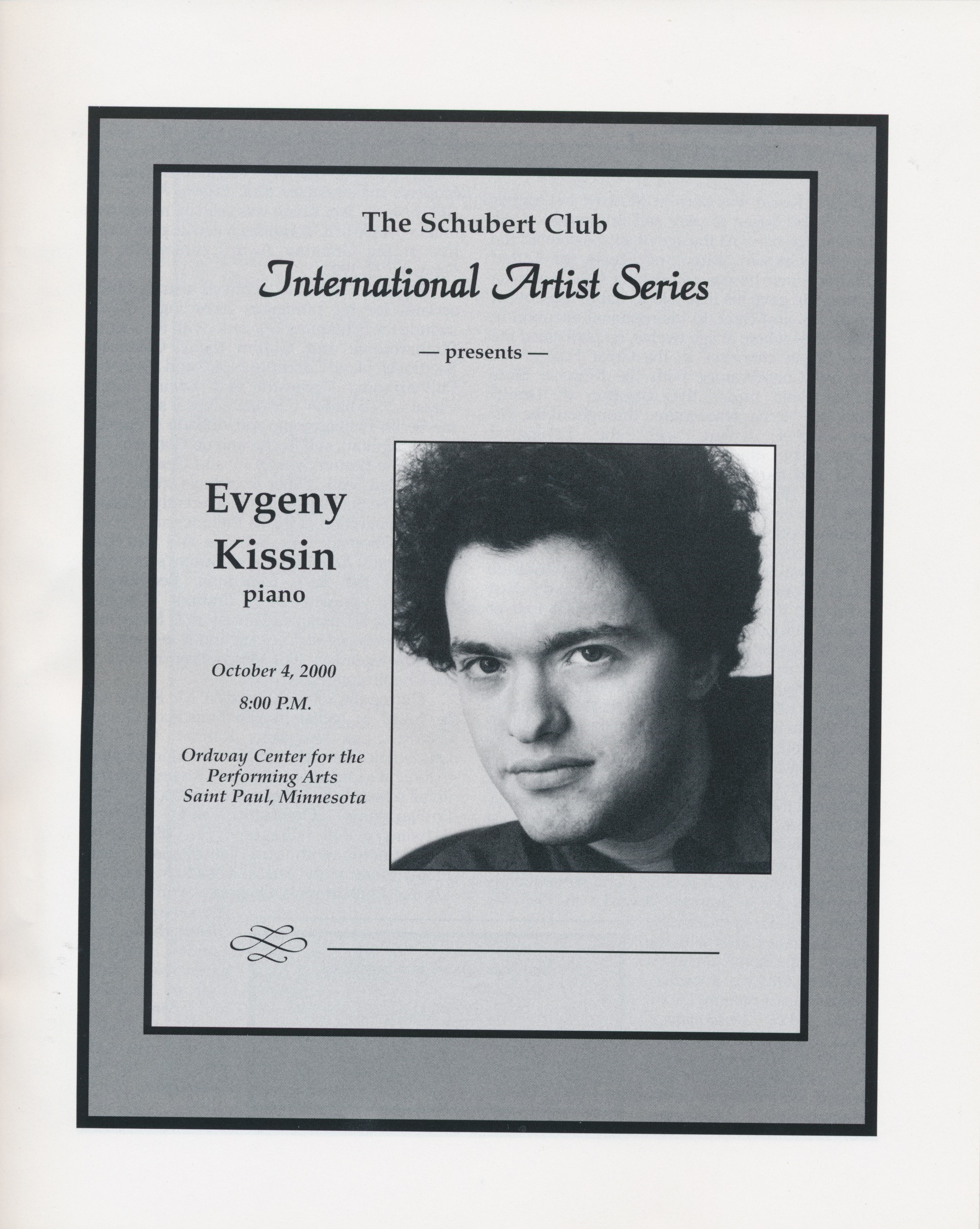 Evgeny Kissin - Schubert Club
